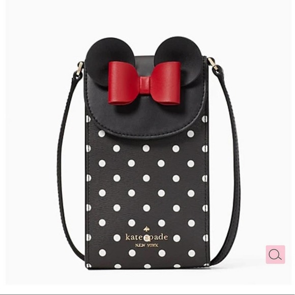 NWT Kate spade x Disney new york minnie mouse north south flap phone cro…